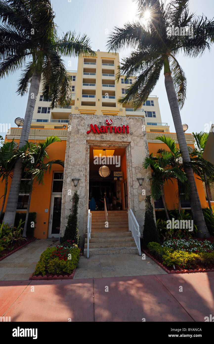 Hotel Marriott, Miami Beach, Florida Stockfoto
