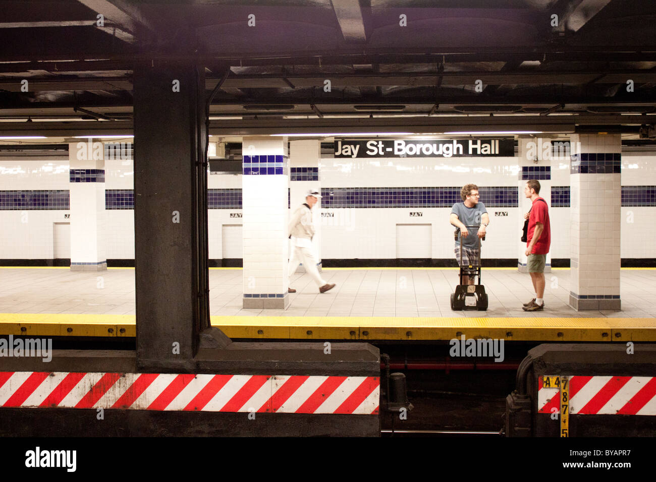 Innere des Jay St-Borough Hall, Brooklyn, New York Stockfoto