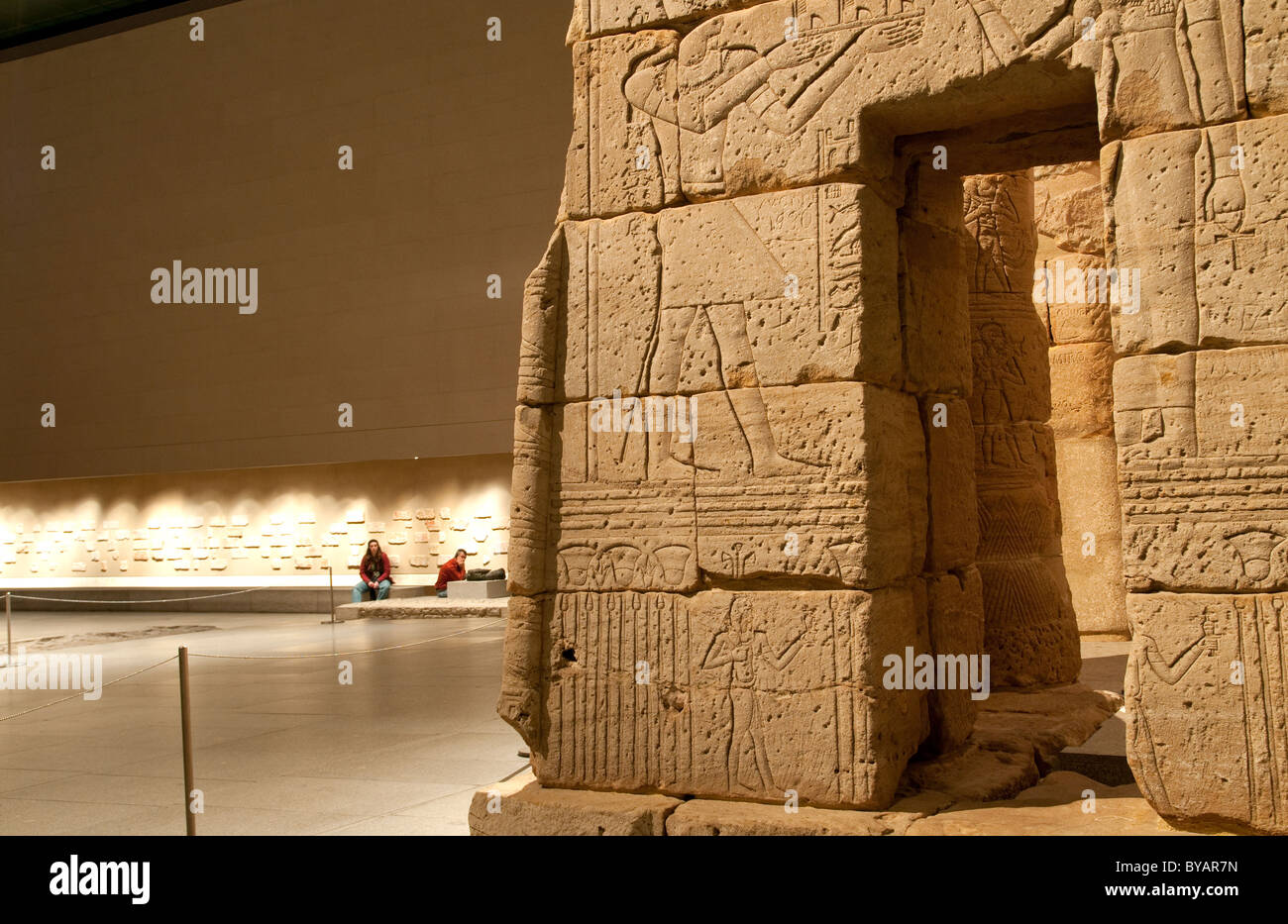 Der Tempel von Dendur, Römerzeit, ca 15 b c, ägyptische, Dendur, Nubien, Stockfoto