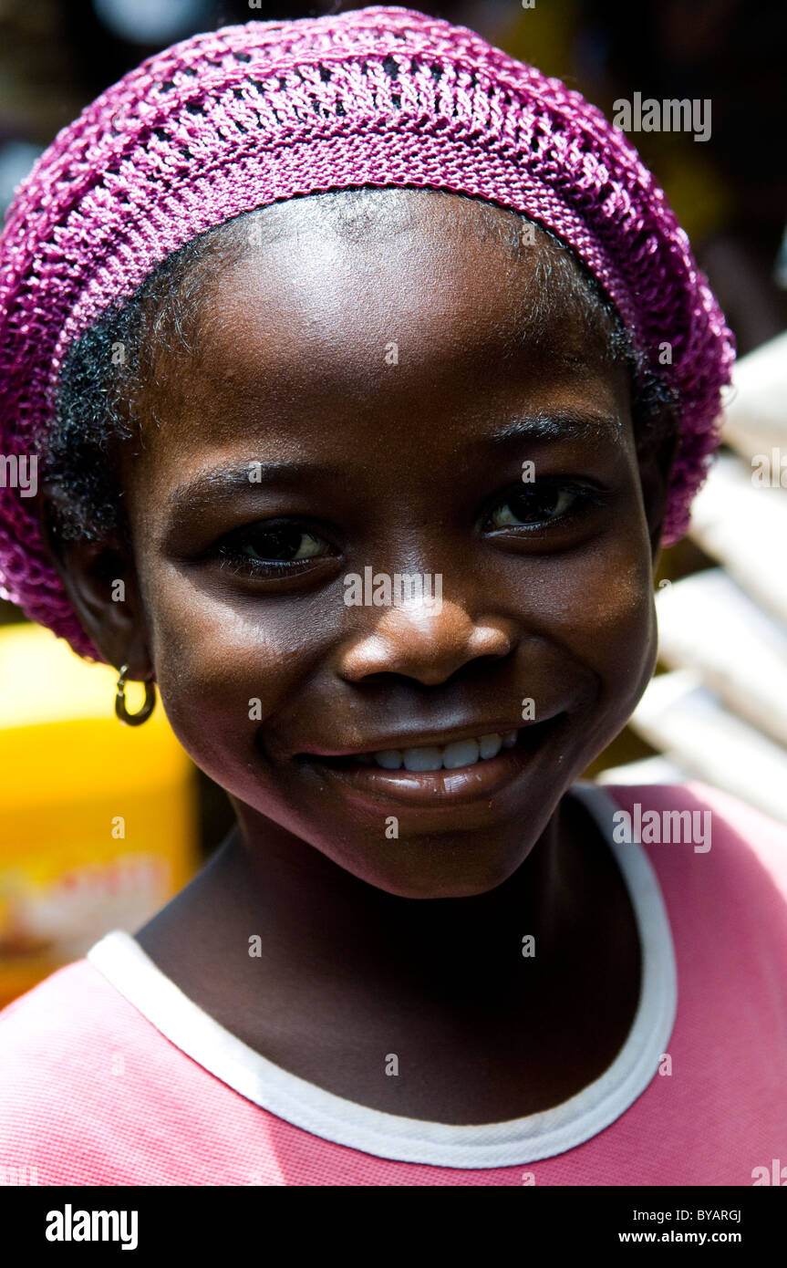 Ein schönes togolesische Mädchen. Stockfoto