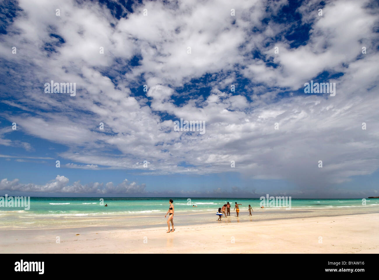 Strand von Cayo Coco, Archipielago de Camagüey, Provinz Ciego de Avila, Kuba Stockfoto