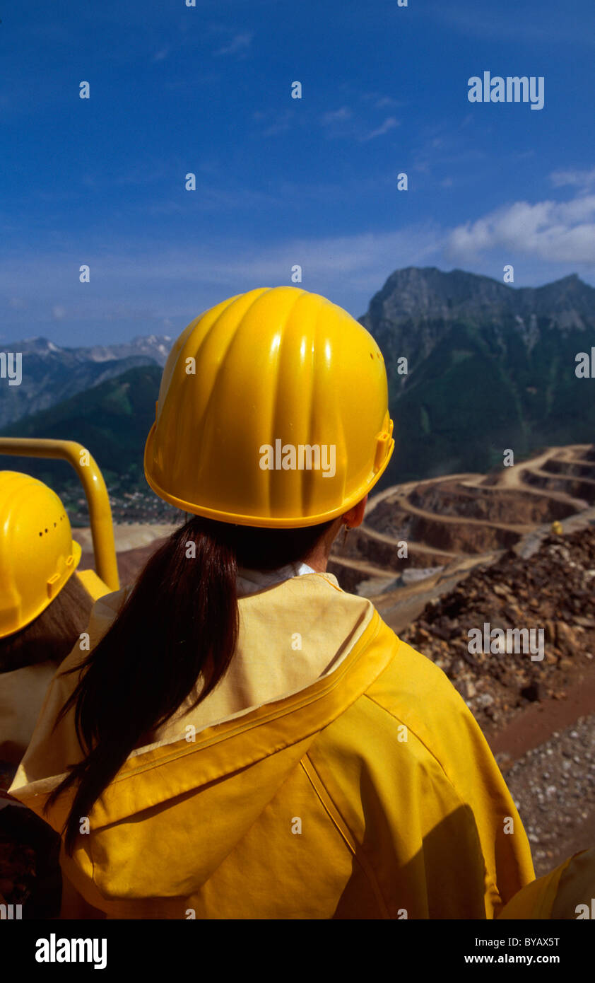 Eisen-Tagebau, Erzberg, Eisenerz, Steiermark, Österreich Stockfoto