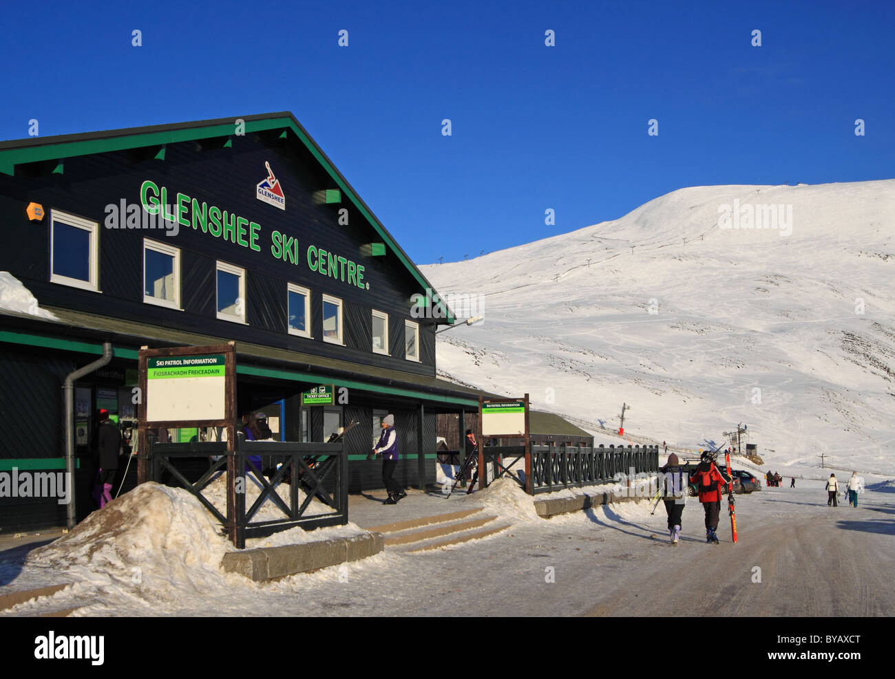 UK Schottland Grampian Glenshee Skigebiet Stockfoto