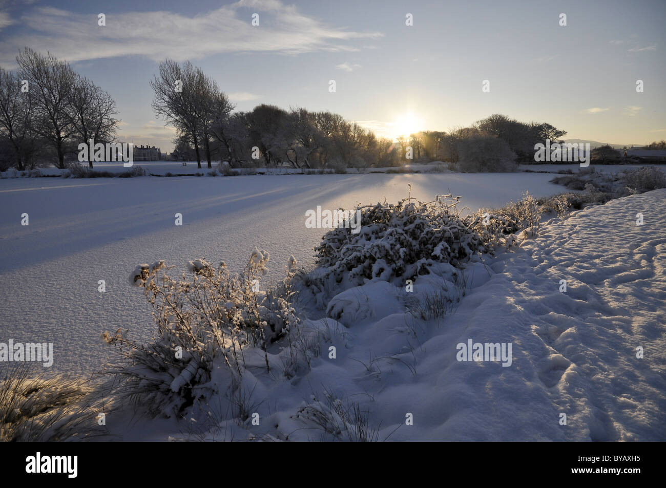 Schneereichen Winter Park Stockfoto