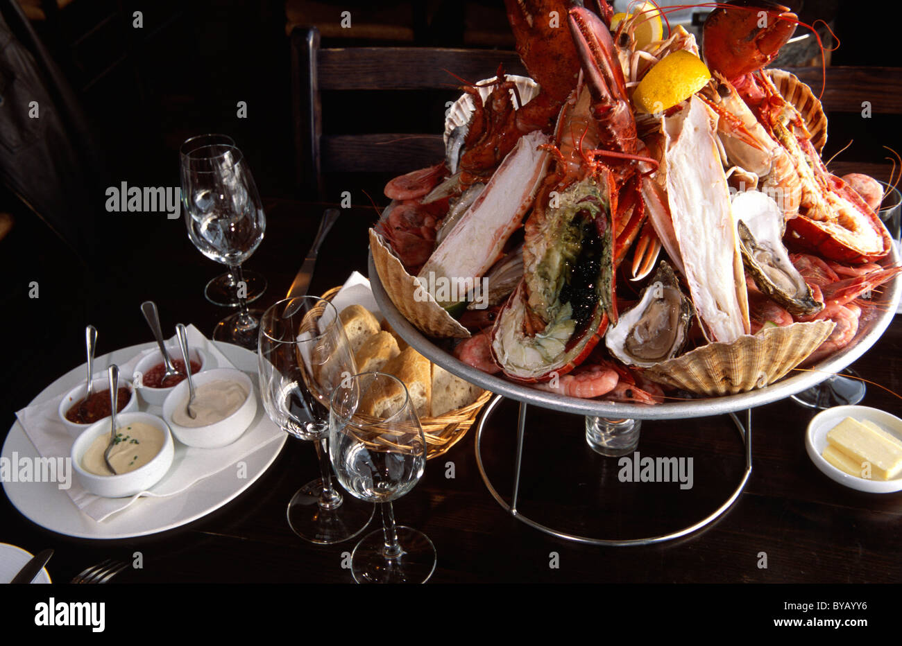 Restaurant Solsiden, Akershus Kam 34, Oslo, Norwegen Stockfoto