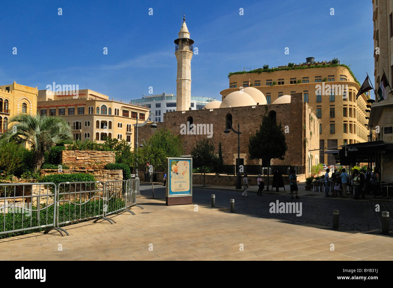 Al Omari Moschee im historischen Zentrum von Beirut, Beyrouth, Libanon, Nahost, Westasien Stockfoto