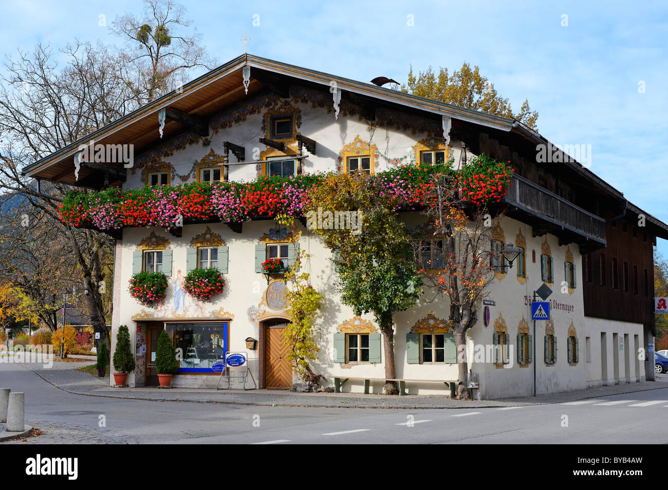 Ehemaliges Bauernhaus, Oberaudorf, bayerischen Inntal, Oberbayern, Deutschland, Europa Stockfoto
