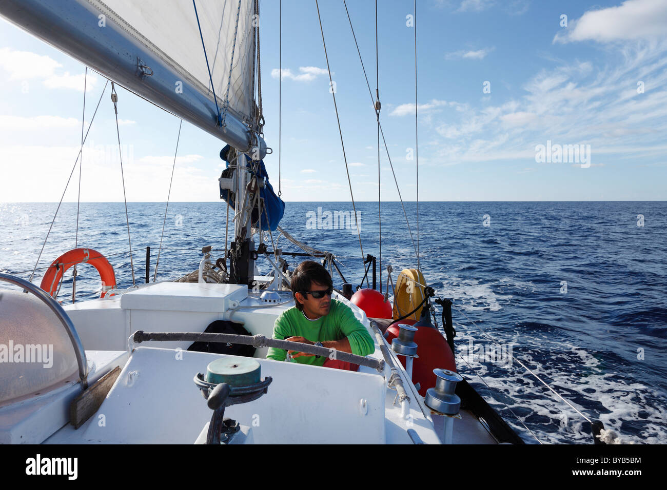 Segeln Schiff Triana, La Gomera, Kanarische Inseln, Spanien, Europa Stockfoto