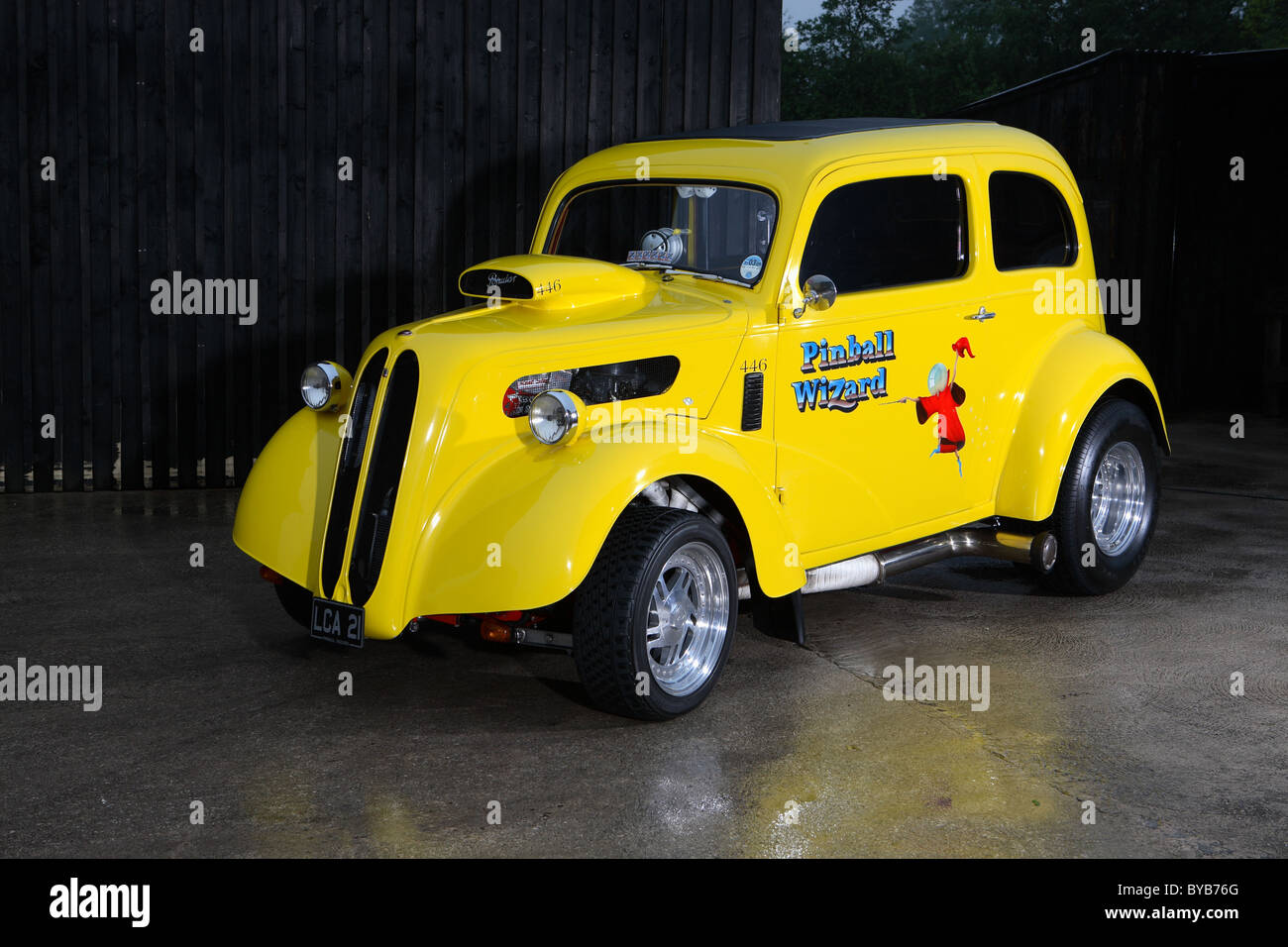 Pinball Wizard Ford Pop-Hotrod Stockfoto