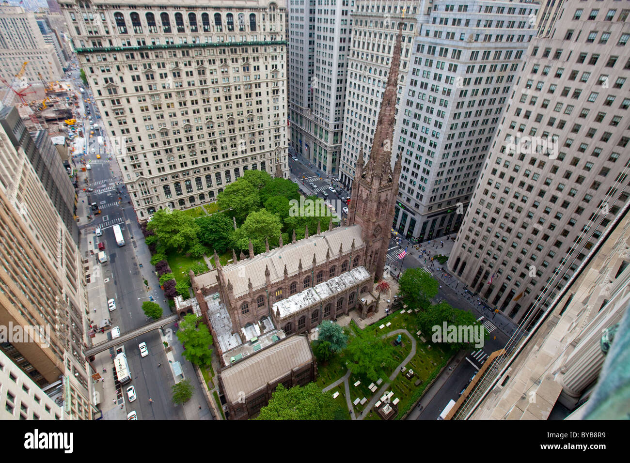 Dreifaltigkeitskirche in der Innenstadt von Manhattan New York City Stockfoto