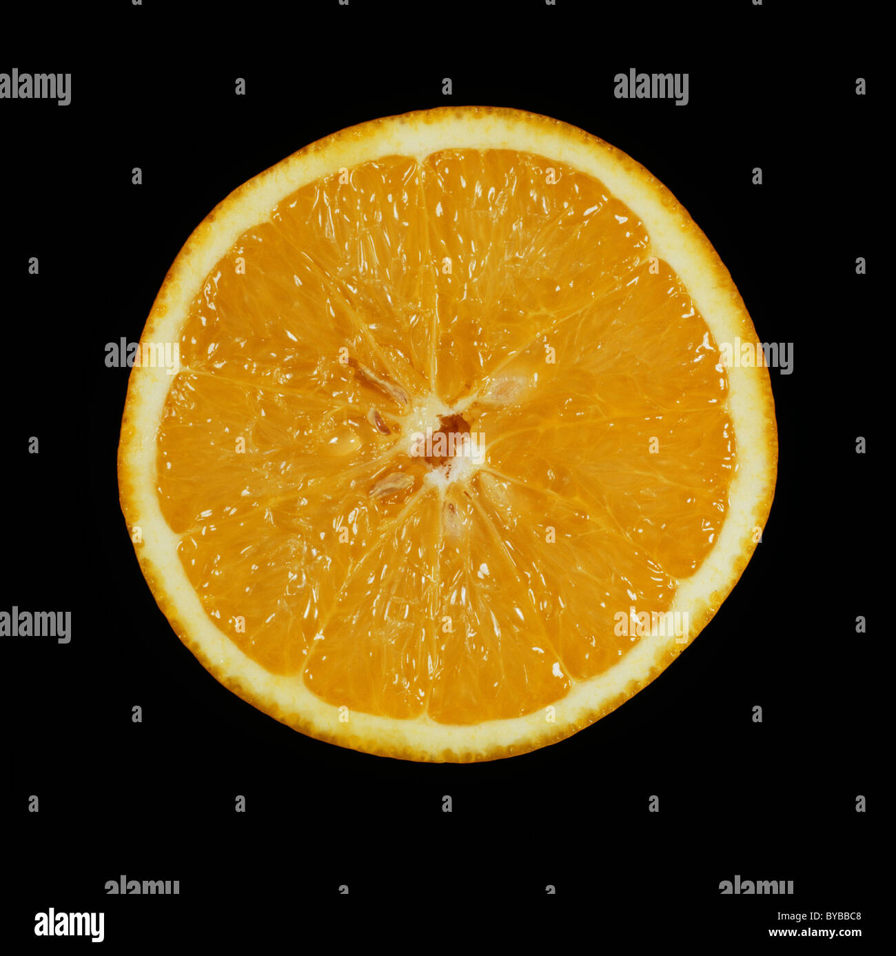Schnittbereich der Zitrusfrucht orange verschiedene Pera Stockfoto