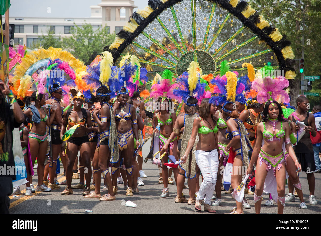 Eine große karibische Parade gestartet, ist der DC karibischen Karneval in Washington, DC jährlich. Stockfoto