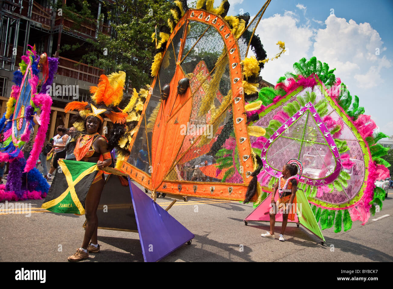 Eine große karibische Parade gestartet, ist der DC karibischen Karneval in Washington, DC jährlich. Stockfoto