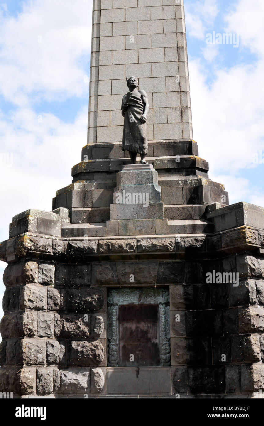 Der Obelisk errichtet auf One Tree Hill von Sir John Logan Campbell Stockfoto