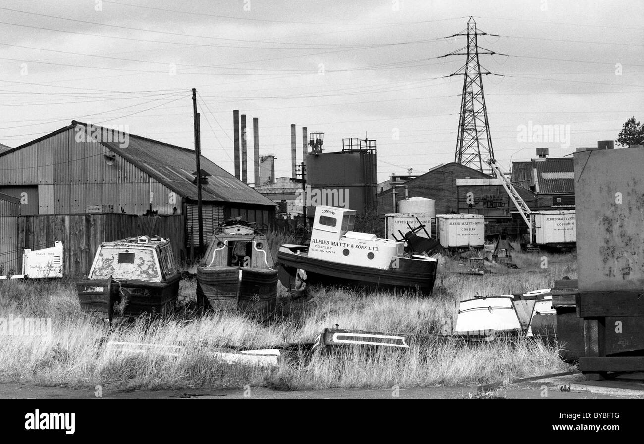 Alfred Matty und Sons Werft in Coseley im Jahr 1979 Stockfoto