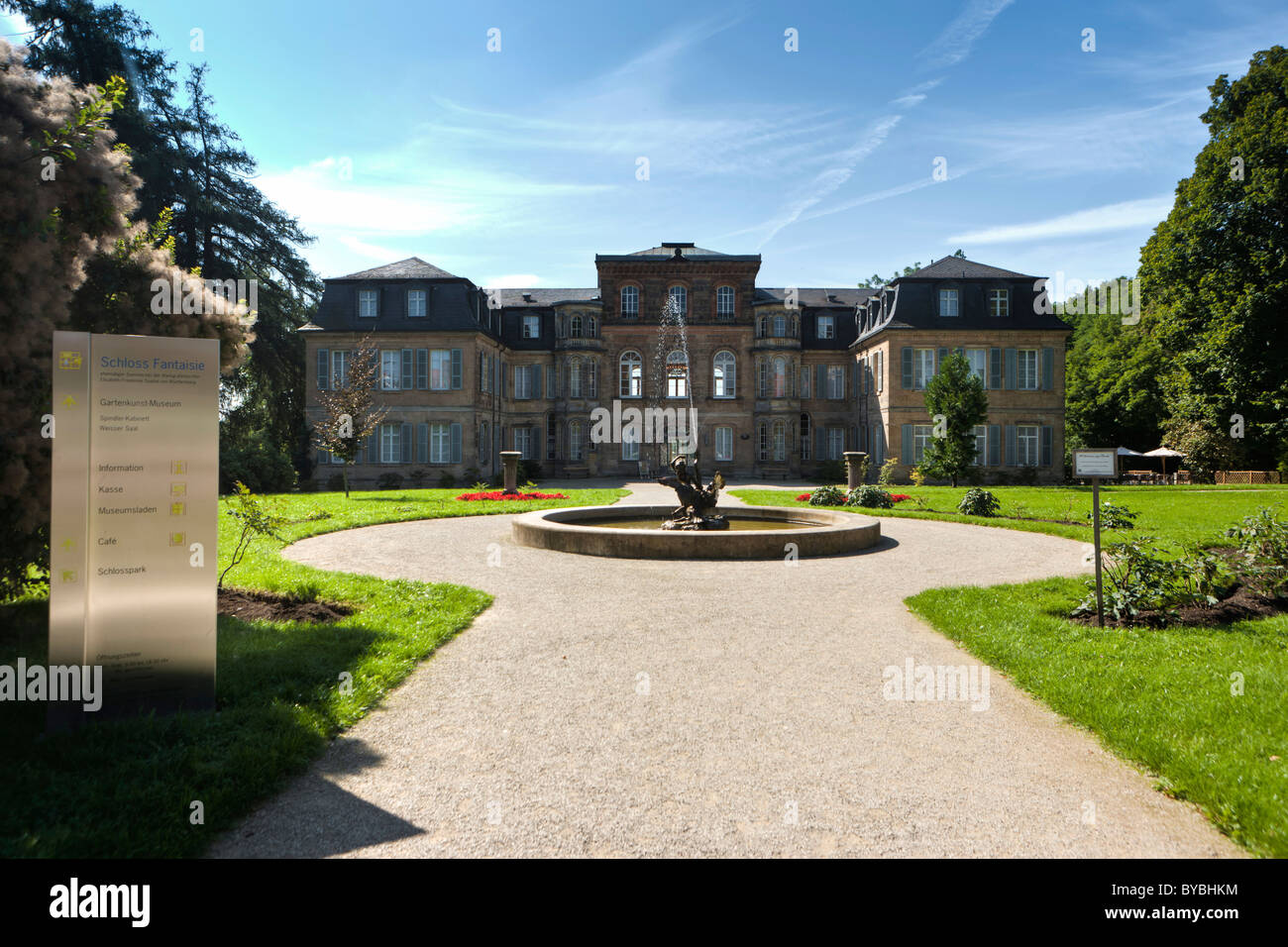 Schloss Fantaisie Palace und Palace Gärten, Bayreuth, Upper Franconia, Bayern, Deutschland, Europa Stockfoto