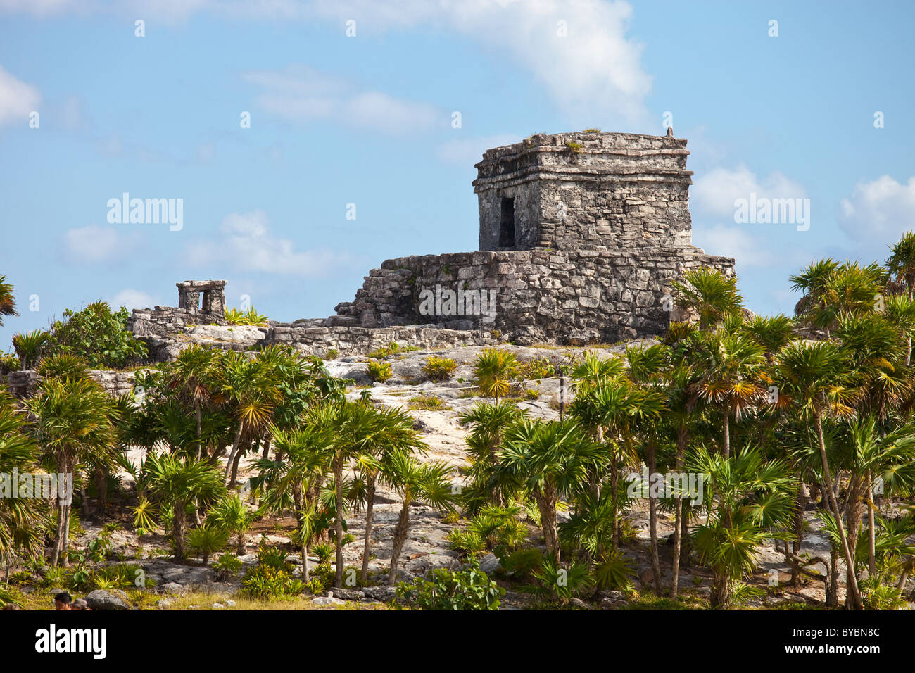 Ruinen von Tulum, Maya auf der Yucatán Halbinsel, Mexiko Stockfoto