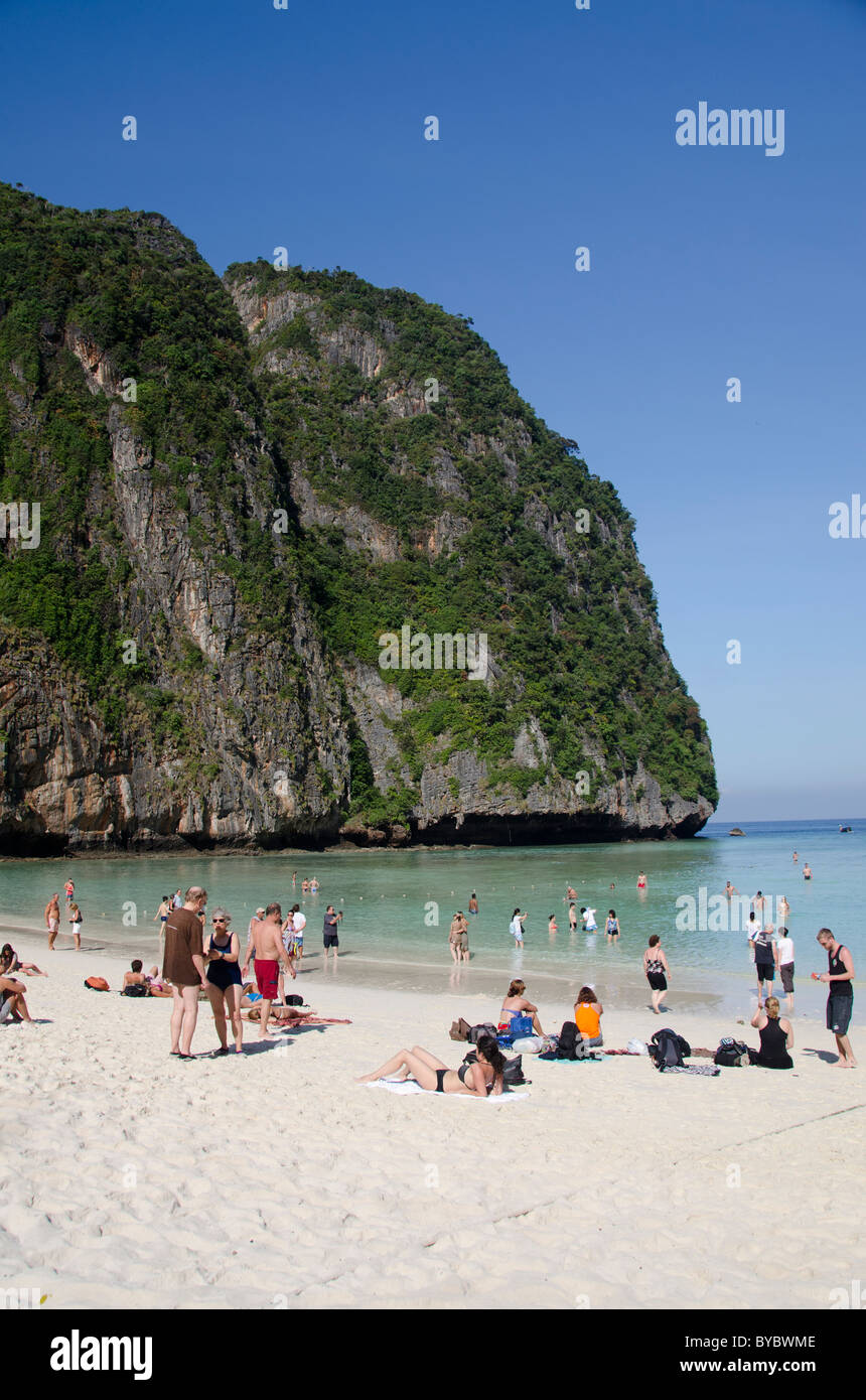 Phuket Thailand, Andamanen See. Maya Bay, Phi Phi Leh (aka Phi Phi Island) Stockfoto