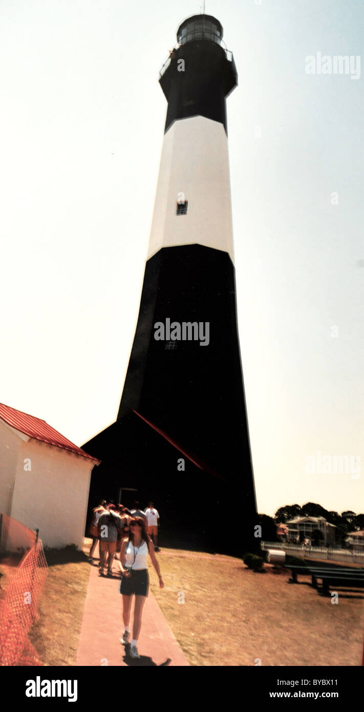 Tybee Island Leuchtturm für Besucher geöffnet Stockfoto