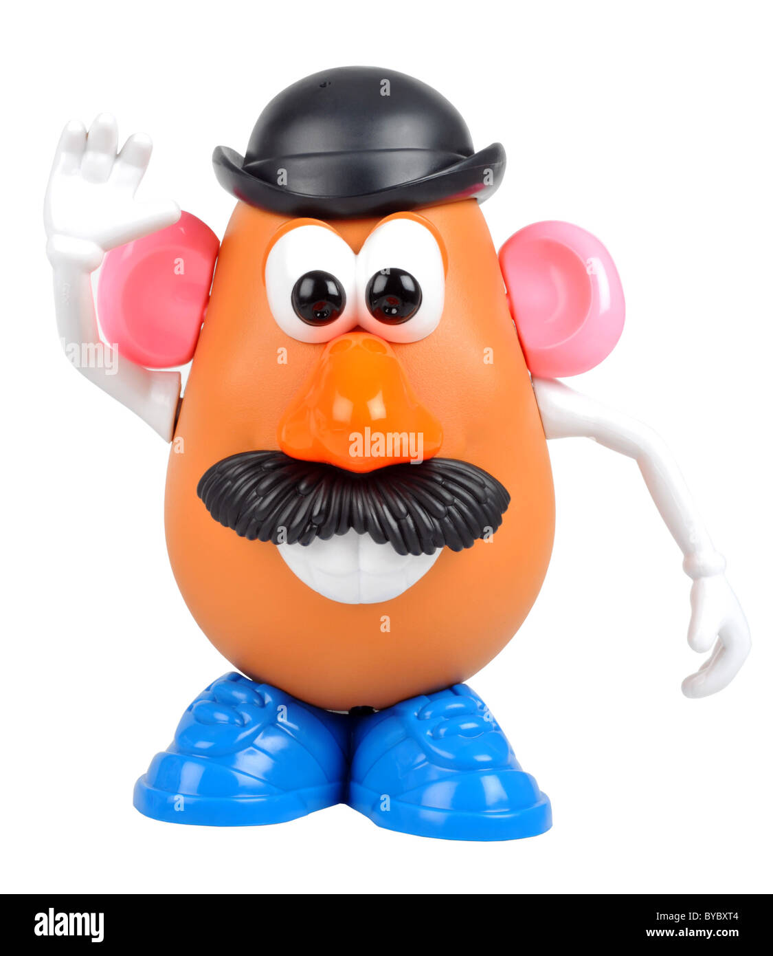Mr. Potato Head Spielzeug, Herr Potatohead auf einem "weißen Hintergrund" Stockfoto