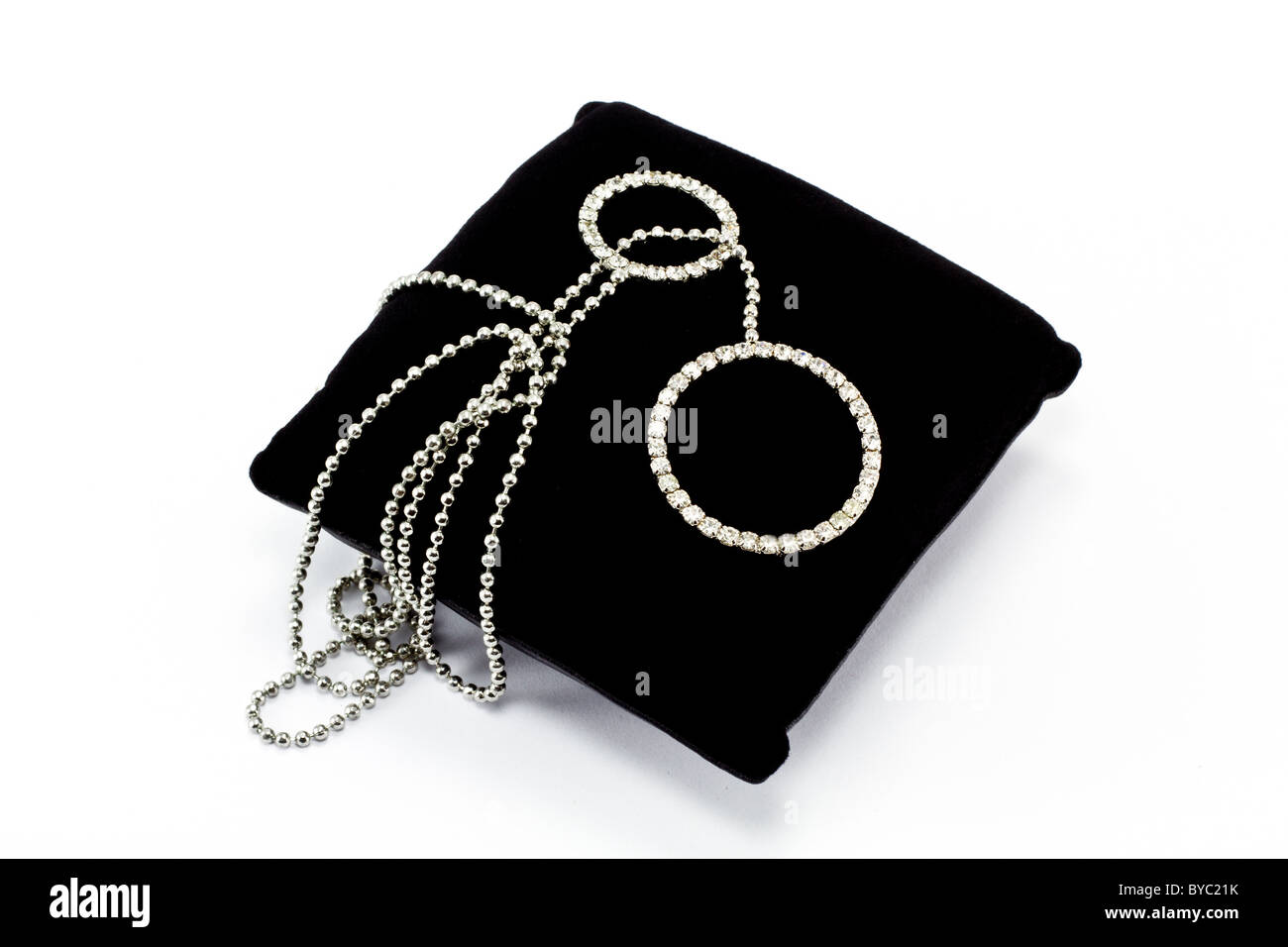 Diamant-Halskette Stockfoto