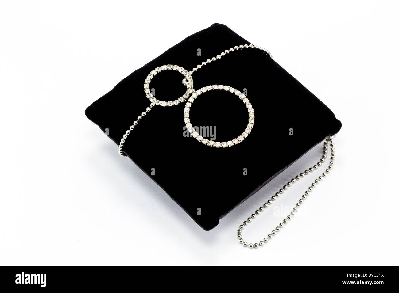 Diamant-Halskette Stockfoto