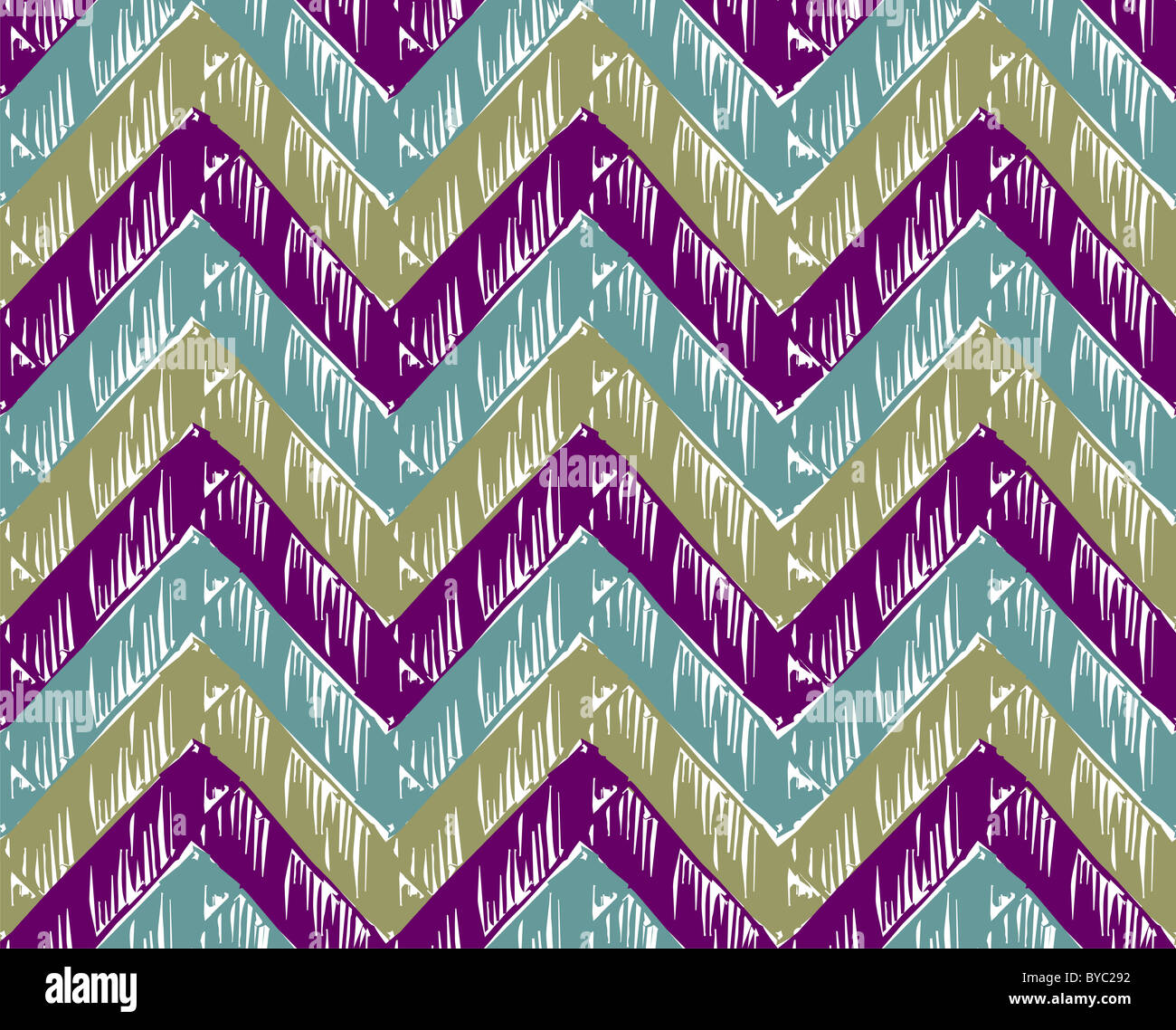 Zick-Zack-gestreiften Hintergrund. Kalte Töne. Vektor zur Verfügung Stockfoto