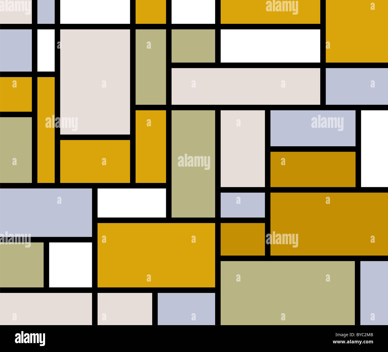 Mondrian inspiriert Pastellfarben Hintergrund Stockfoto