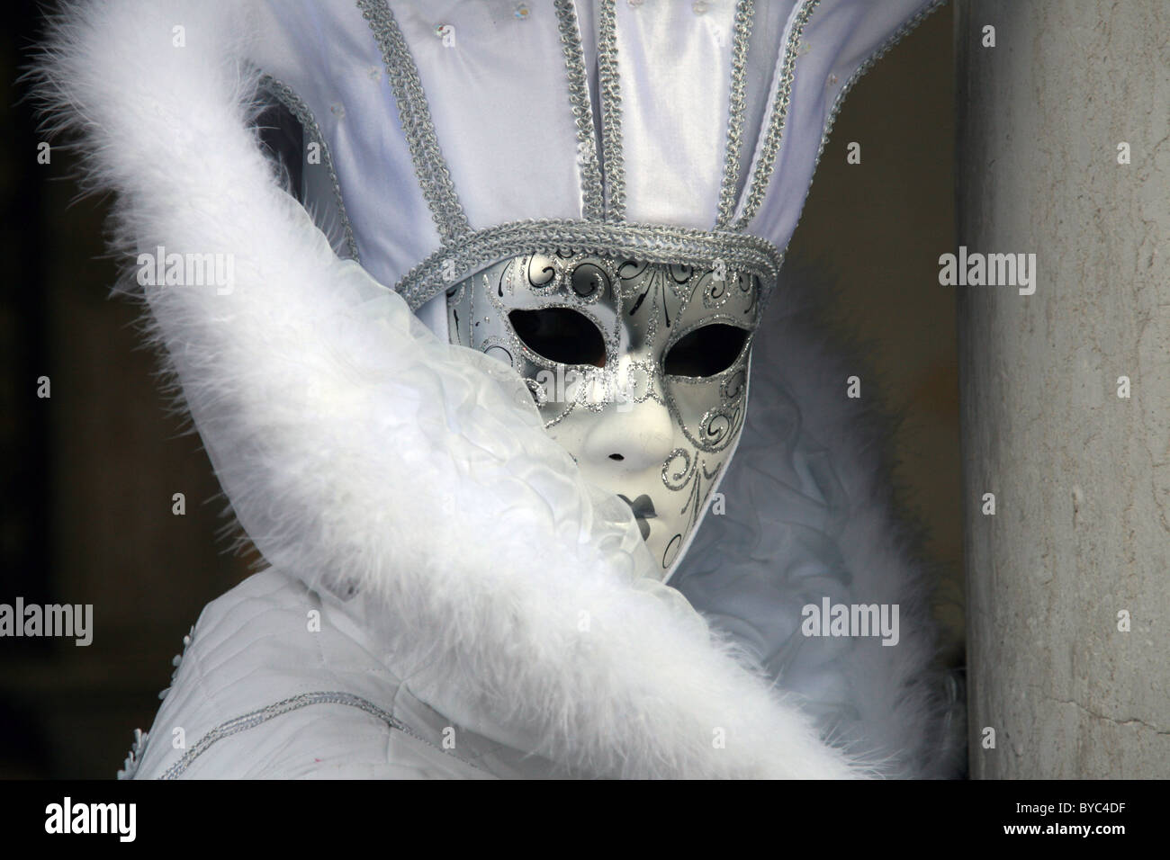 Maske Venedig - Karneval - einige Bilder aus dem Fett Dienstag in Venedig Stockfoto