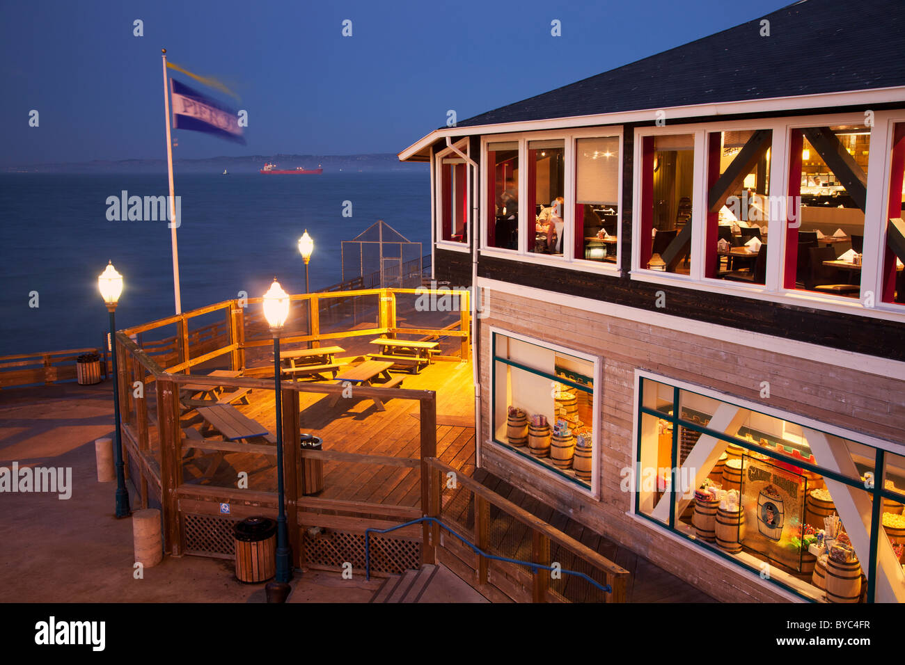 Pier 39, Fishermans Wharf, San Francisco, CA Stockfoto