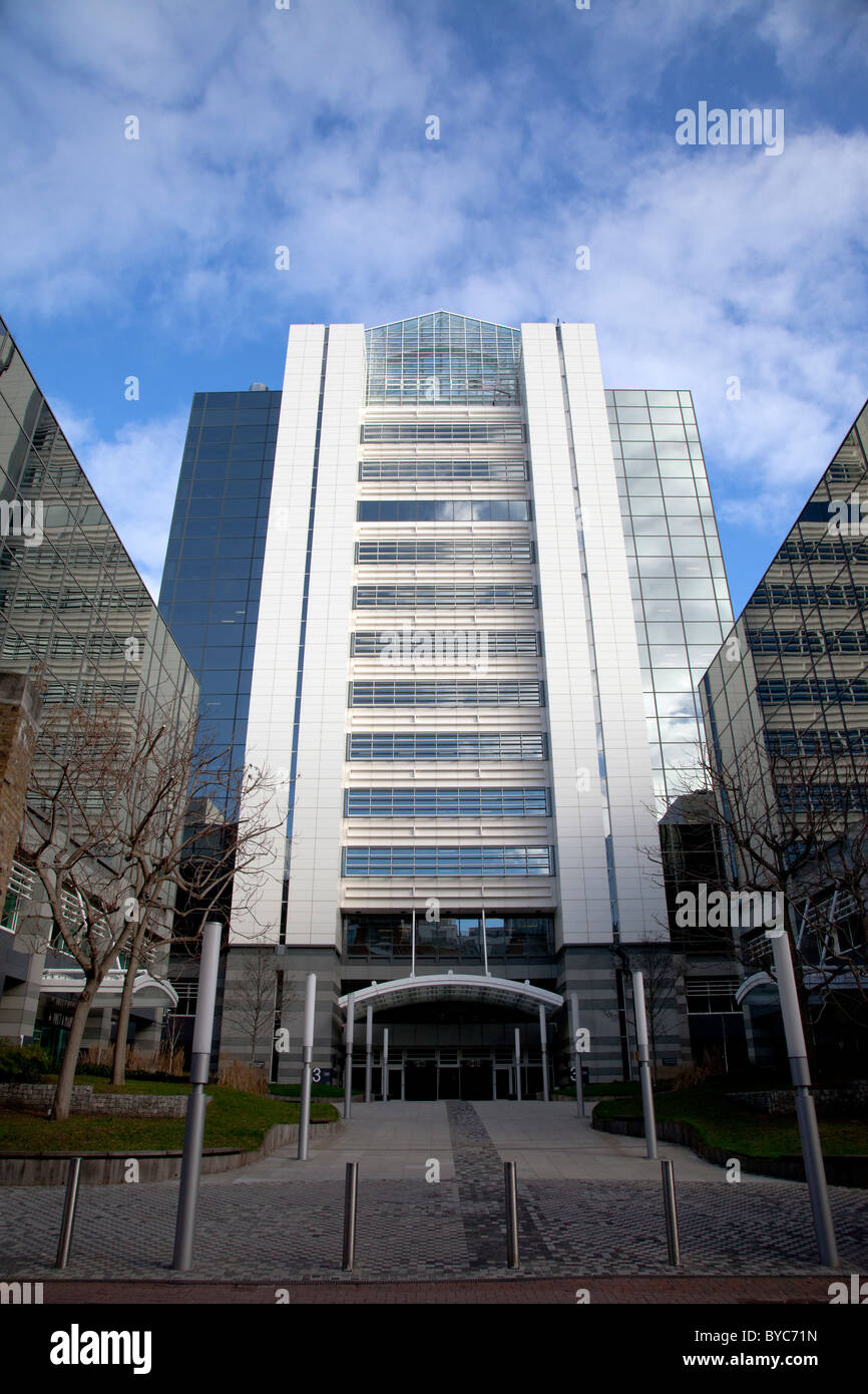Außenansicht des neuen britischen zentralen von News International Ltd, 3 Thomas mehr Platz, Wapping, London Stockfoto