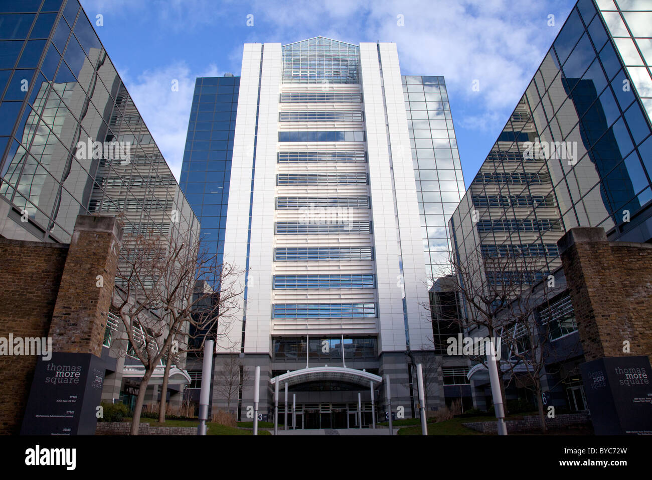 Außenansicht des neuen britischen zentralen von News International Ltd, 3 Thomas mehr Platz, Wapping, London Stockfoto