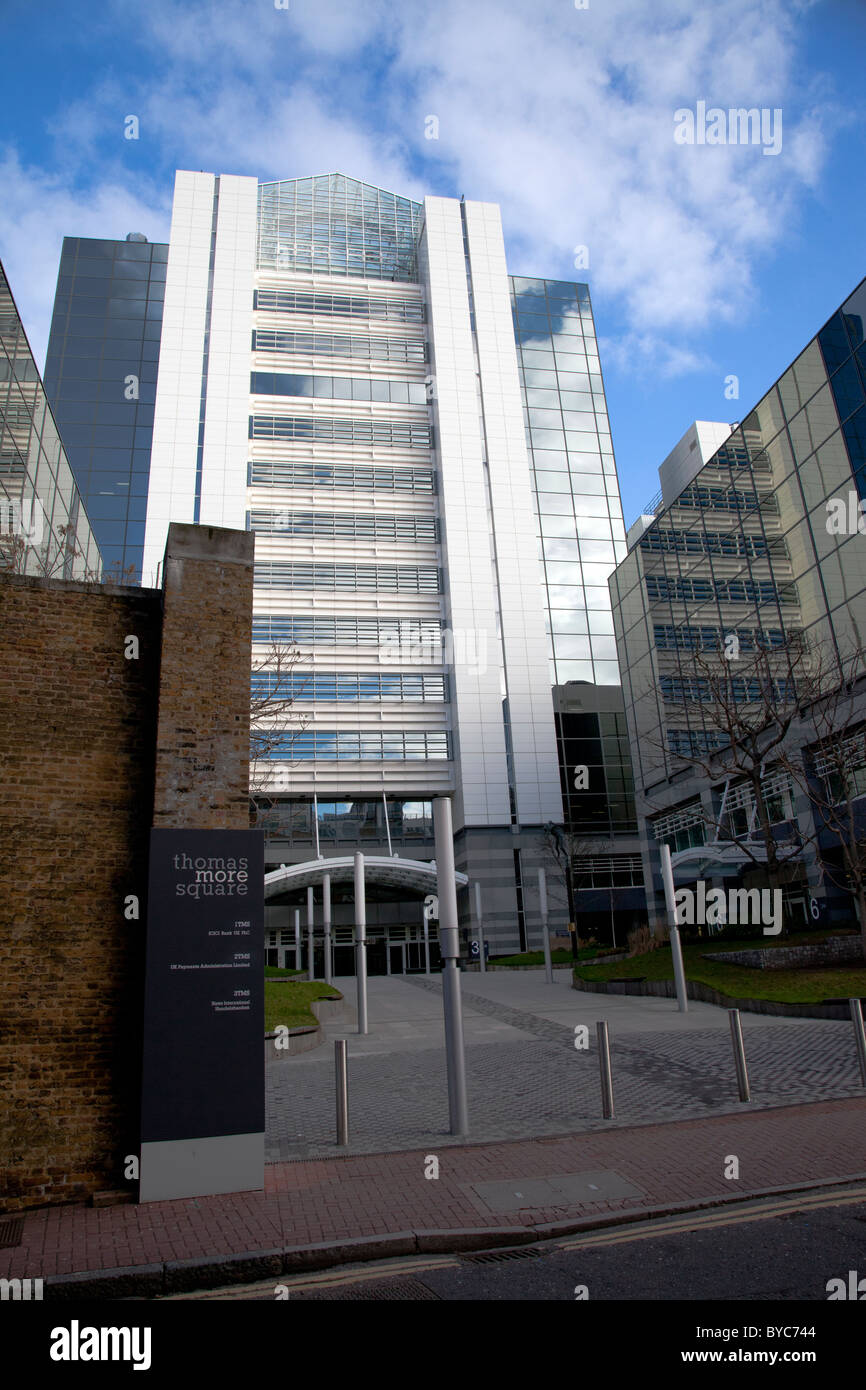 Außenansicht des neuen britischen zentralen von News International Ltd, 3 Thomas mehr Platz, Wapping, London Stockfoto