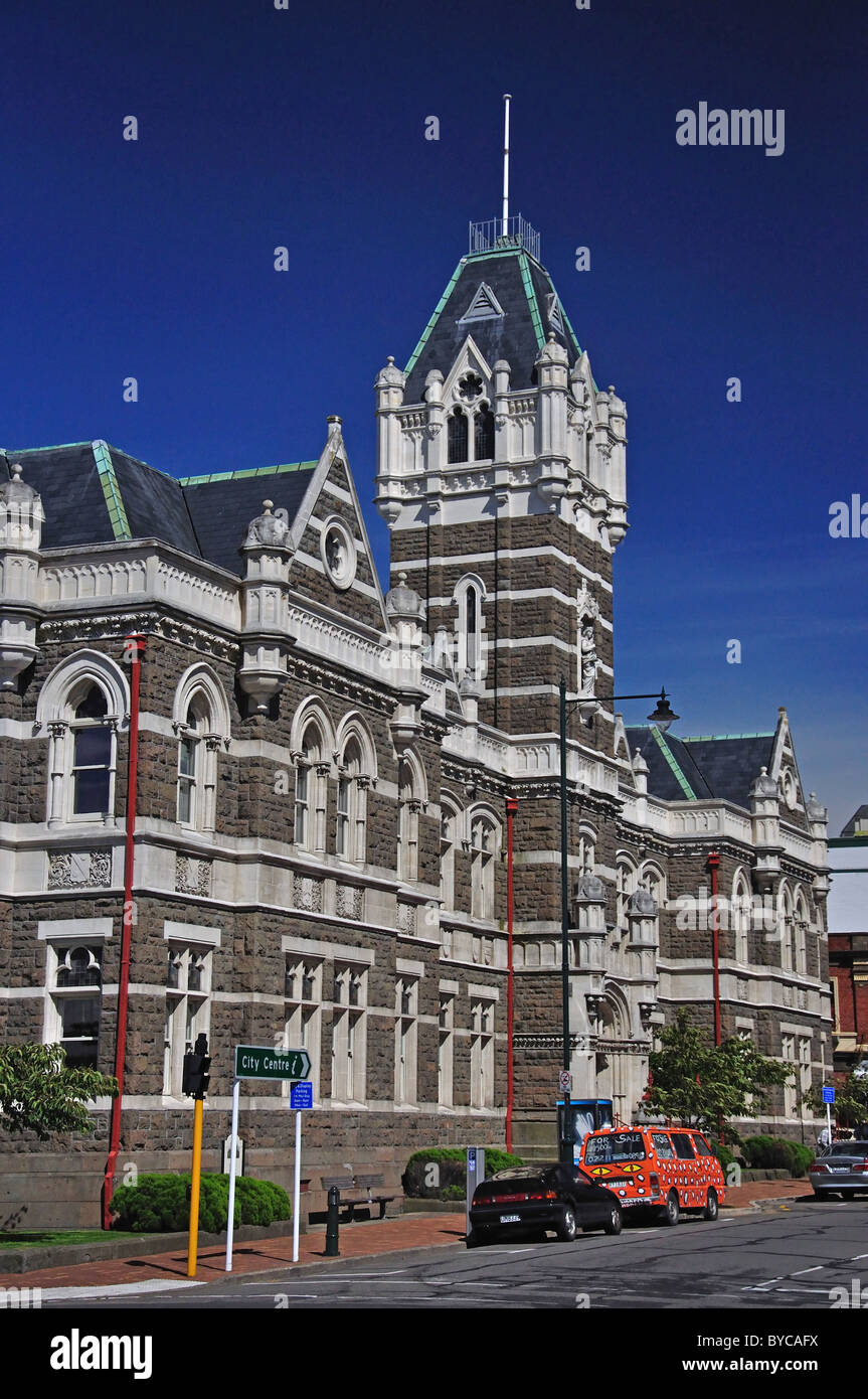 Der Law Courts, Stuart Street, Dunedin, Otago, Südinsel, Neuseeland Stockfoto