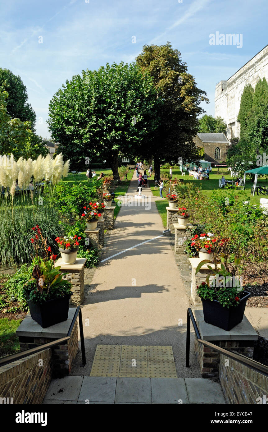 Garten, Trinity Hospital Greenwich London England UK Stockfoto