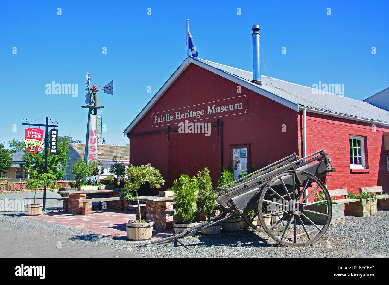 Fairlie Heimatmuseum, Fairlie, Mackenzie District, Canterbury, Südinsel, Neuseeland Stockfoto