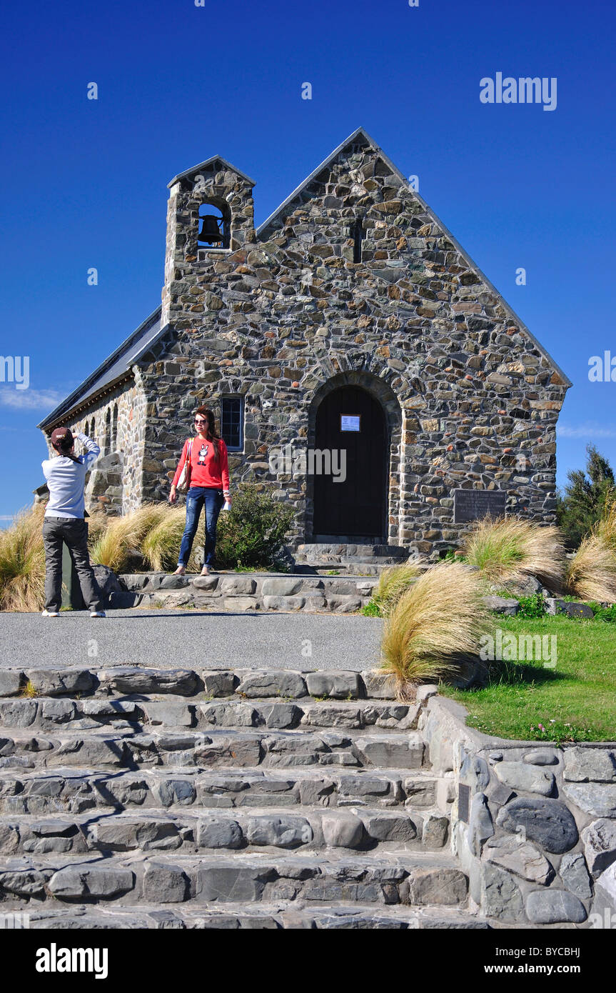 Kirche des guten Hirten, Lake Tekapo, Mackenzie District, Region Canterbury, Südinsel, Neuseeland Stockfoto