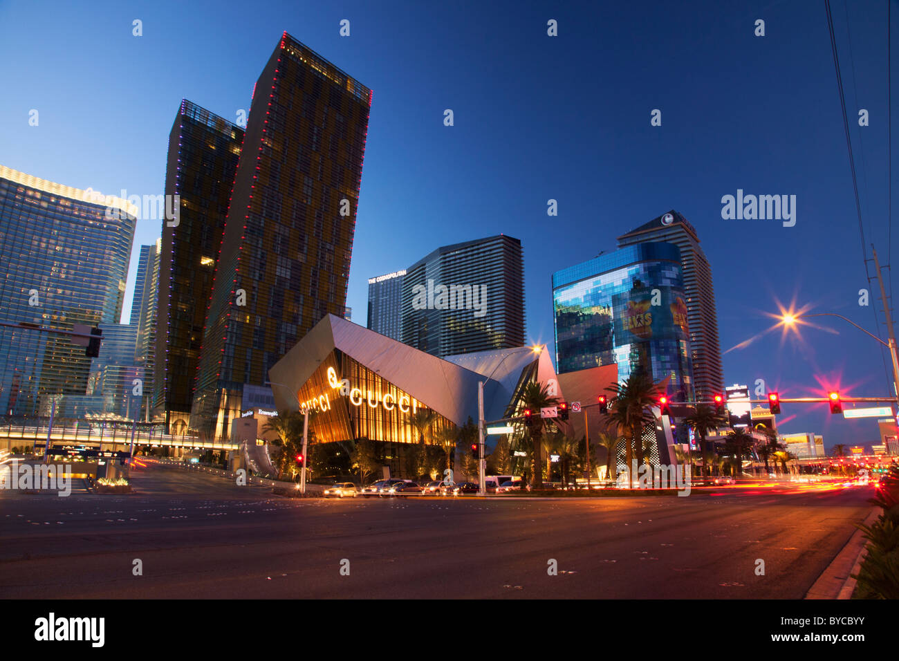 Kristalle und CityCenter, Las Vegas, NV Stockfoto