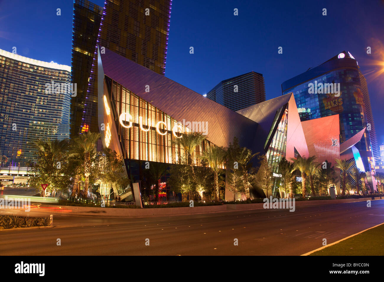 Kristalle und CityCenter, Las Vegas, NV Stockfoto