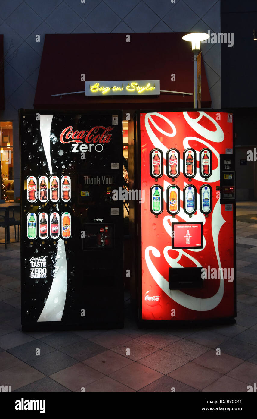 Coca Cola-Automaten. Stockfoto