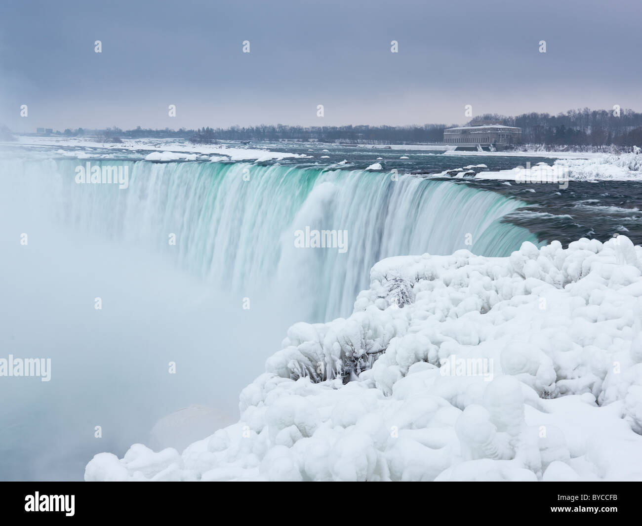 Niagara Falls Hufeisen Wasserfall Winter malerische. Ontario, Kanada. Stockfoto