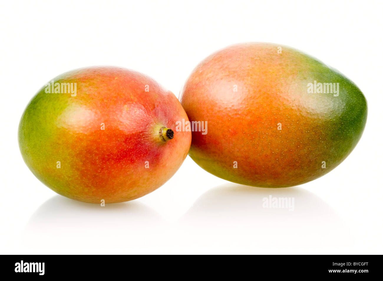 Reife Mango-Früchten isoliert Stockfoto