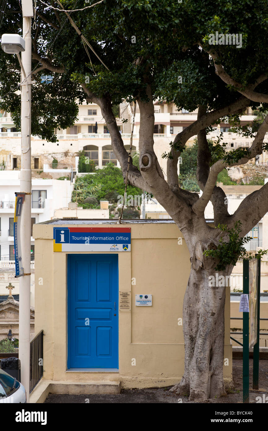 Der kleine Touristeninformation in Mellieha, Malta. Stockfoto