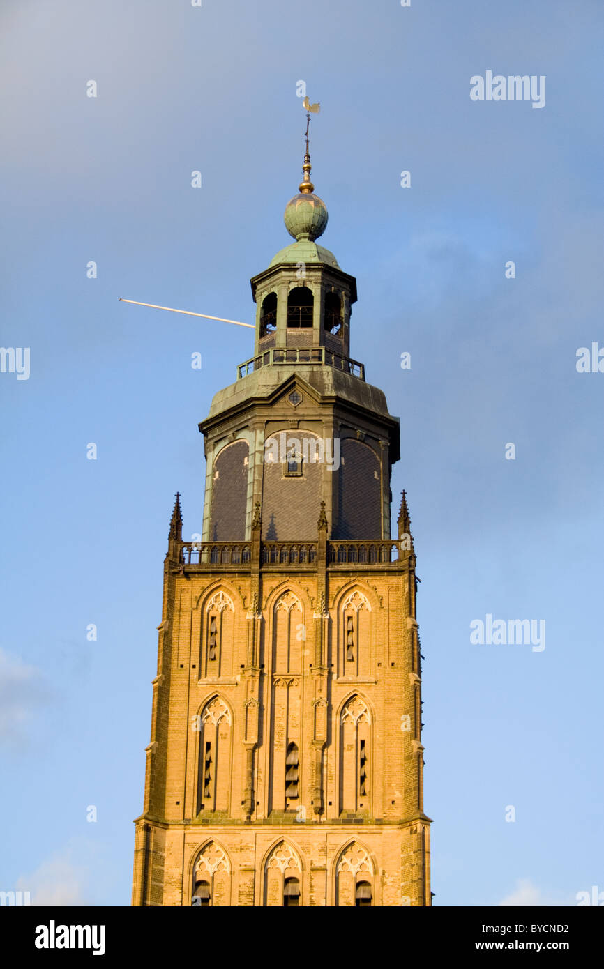 Kirchturm der Stadt Zutphen. Die Niederlande Stockfoto