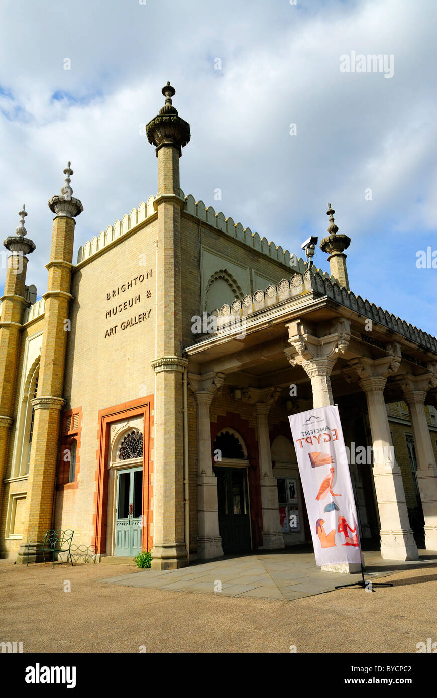 Brighton Museum and Art Gallery, Royal Pavilion Gardens, Brighton, Großbritannien - 2010 Stockfoto