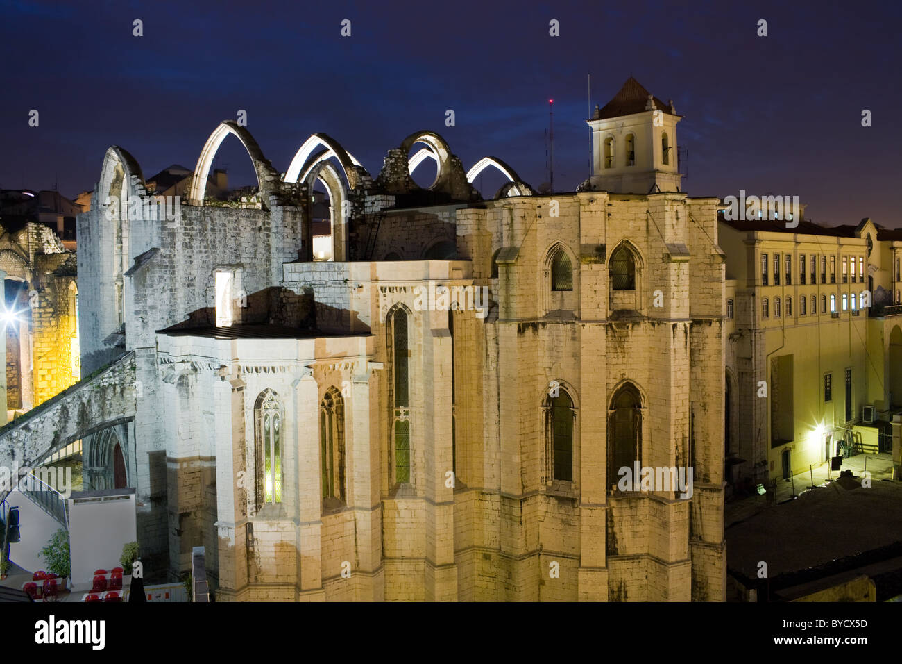 Convento do Carmo aka Carmo Kloster, Lissabon, Portugal Stockfoto