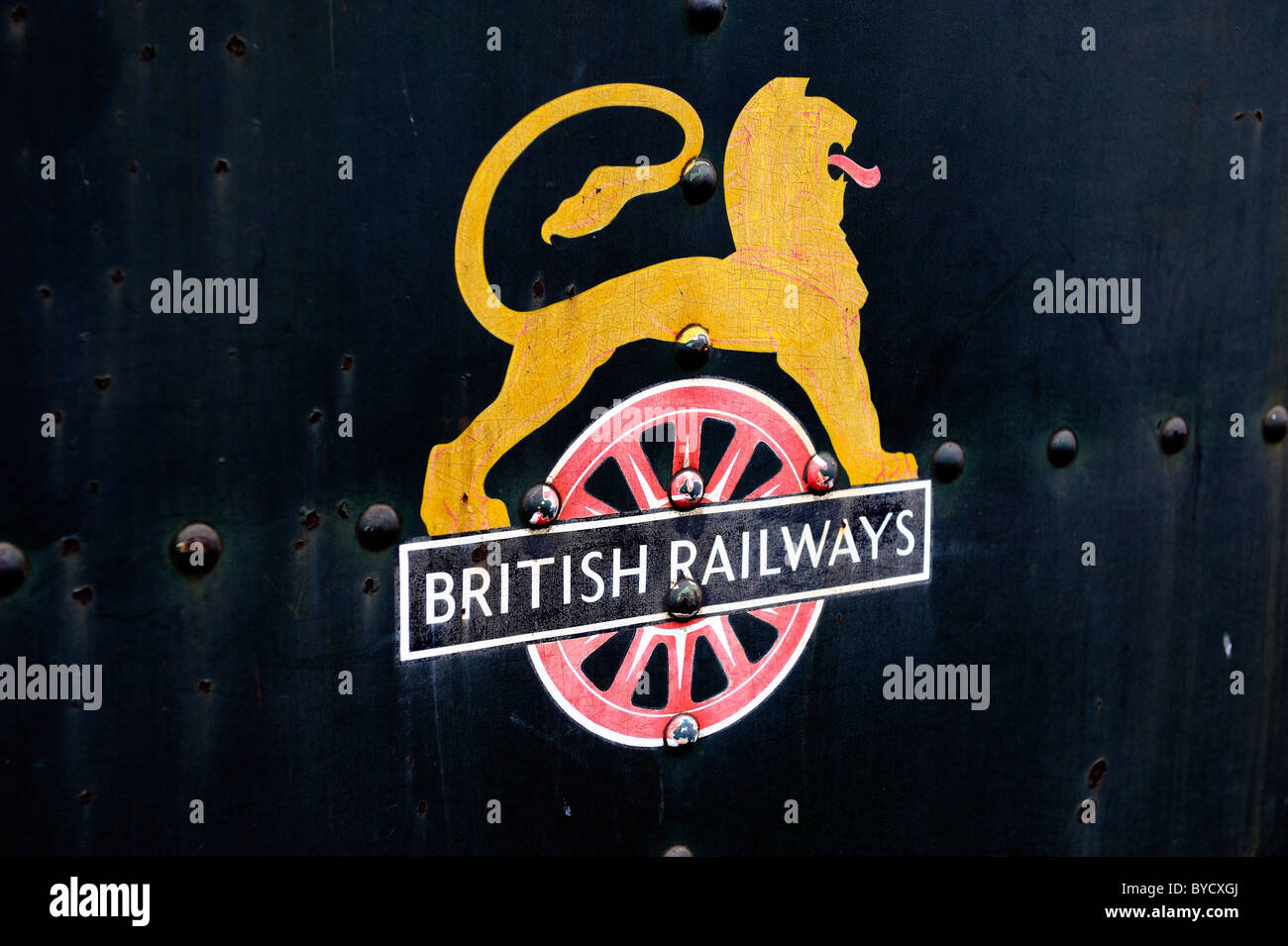britische Eisenbahnen Löwe logo Stockfoto