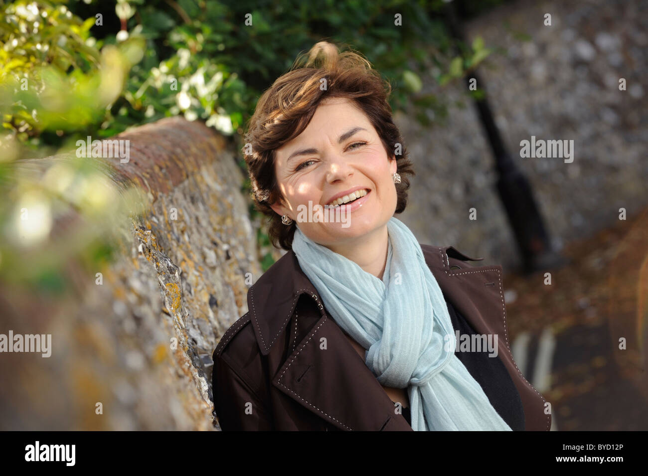 Porträt von BBC Newsreader Jane Hill Stockfoto