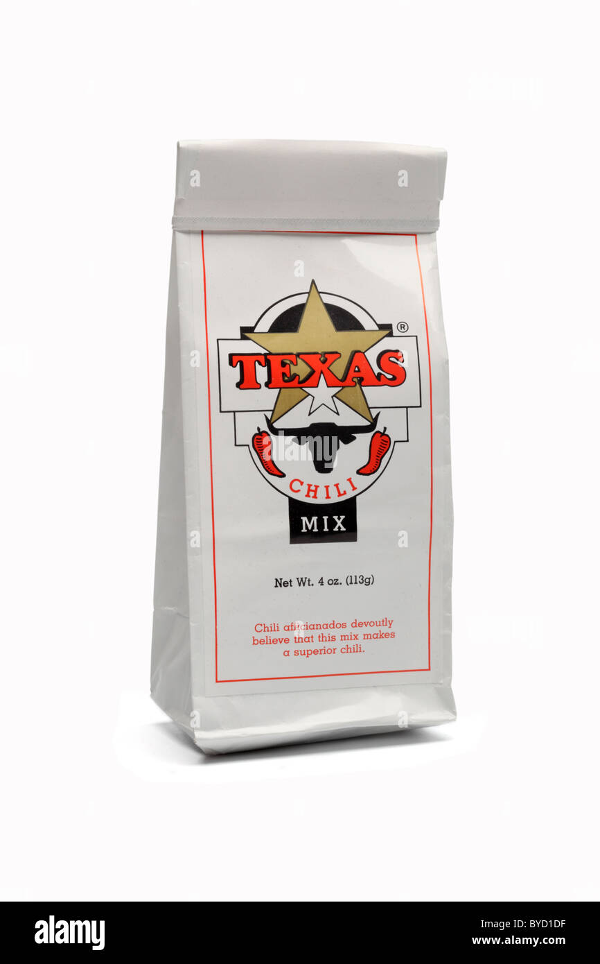 Texas Chili Heißasphalt Stockfoto