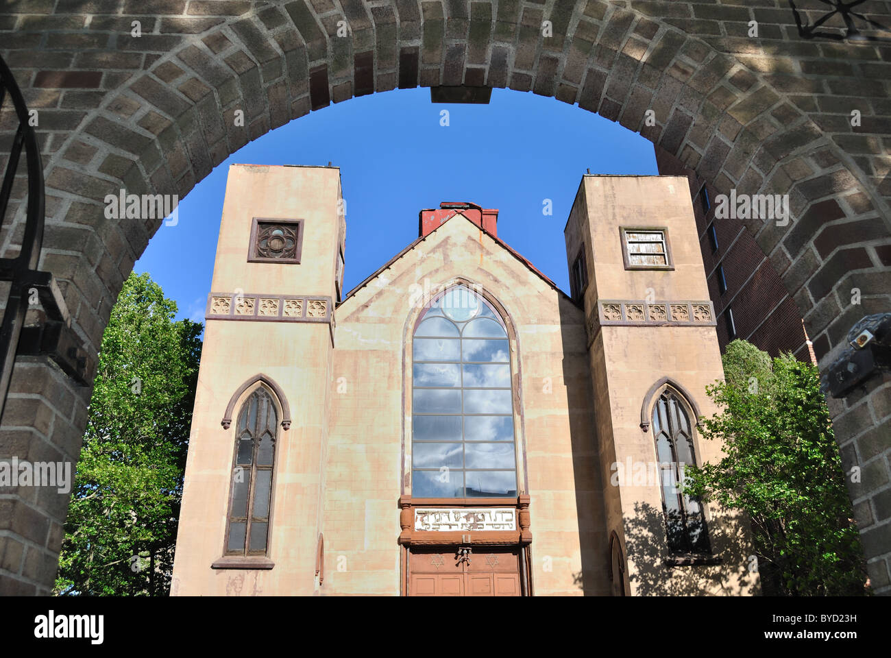 Beth Hamedrash Hagadol, eine historische russische orthodoxe Synagoge auf der Lower East Side von New York City. Stockfoto